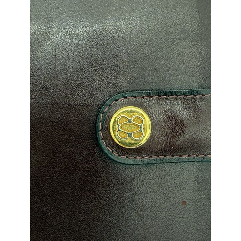 BOSCA Burgundy Calfskin Leather Travel Wallet Passport Baggage Organizer - Picture 4 of 12
